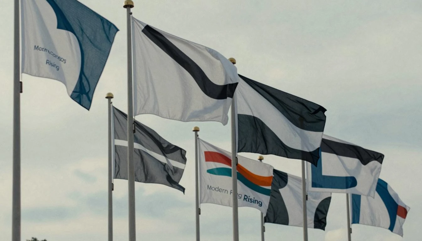 Modern Flag Concepts Rising